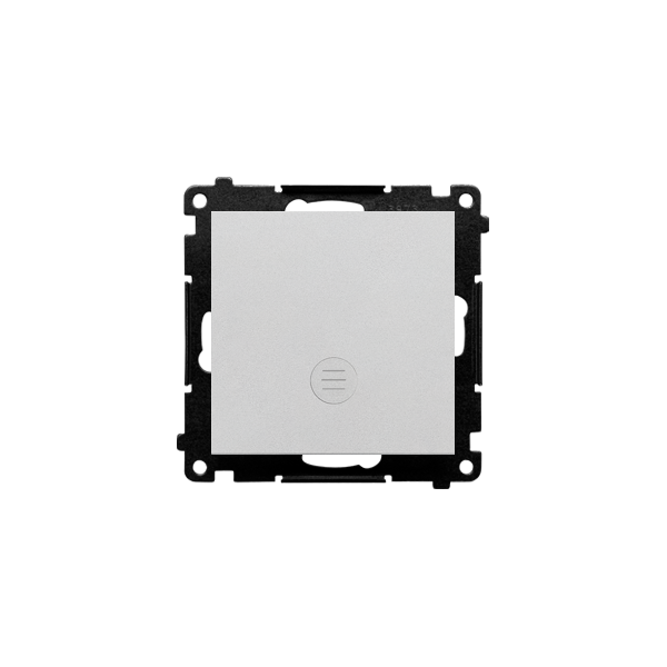 TW1ZL.01/143 Łącznik jednobiegunowy z sygnalizacją załączenia LED (moduł) 10 AX, 250 V~, szybkozłącza, Aluminium mat - Simon 55