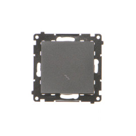 TW6.01/149 Łącznik schodowy (moduł) 10 AX, 250 V~, szybkozłącza, Czarny mat - Simon 55