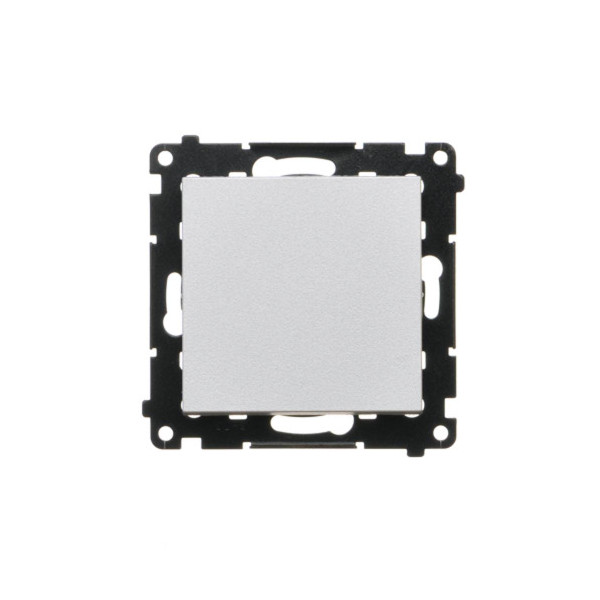 TW6.01/X/143 Łącznik schodowy bez piktogramu (moduł) 10 AX, 250 V~, szybkozłącza, Aluminium mat - Simon 55