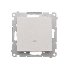 TW7.01/143 Łącznik krzyżowy (moduł) 10 AX, 250 V~, szybkozłącza, Aluminium mat - Simon 55