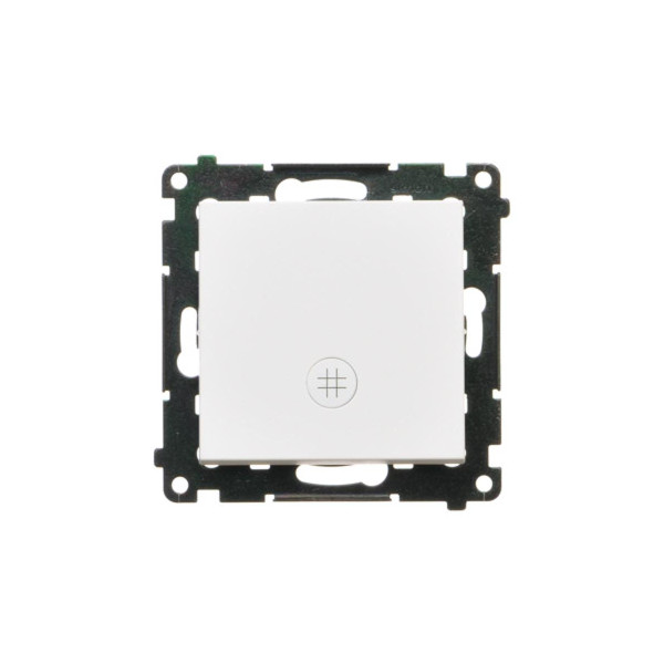 TW7L.01/111 Łącznik krzyżowy z podświetleniem LED – piktogram schody (moduł) 10 AX, 250 V~, szybkozłącza, Biały mat - Simon 55