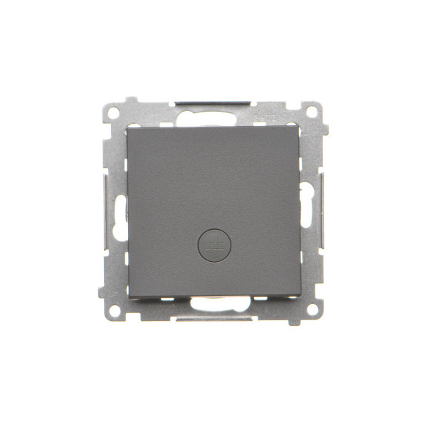 TW7L.01/116 Łącznik krzyżowy z podświetleniem LED – piktogram schody (moduł) 10 AX, 250 V~, szybkozłącza, Grafitowy mat -...