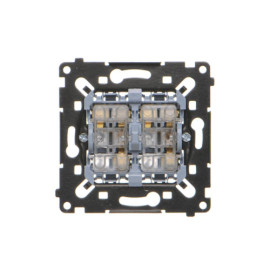 SW6/2WMR Łącznik schodowy podwójny (mechanizm) 10 AX, 250 V~, szybkozłącza - Simon 55