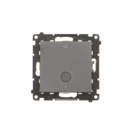 TW2L.01/149 Łącznik dwubiegunowy z podświetleniem LED (moduł) 10 AX, 250 V~, szybkozłącza, Czarny mat - Simon 55