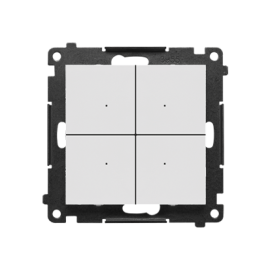 TEW4.01/114 Łącznik/przycisk 4-krotny elektroniczny (moduł), Jasnoszary mat - Simon 55