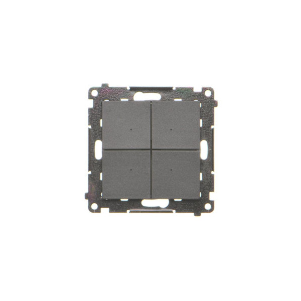TEW4.01/149 Łącznik/przycisk 4-krotny elektroniczny (moduł), Czarny mat - Simon 55