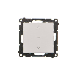 TZP1K.01/114 Przycisk roletowy (moduł) 10 A, 250 V~, szybkozłącza, Jasnoszary mat - Simon 55