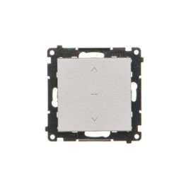 TZP1K.01/143 Przycisk roletowy (moduł) 10 A, 250 V~, szybkozłącza, Aluminium mat - Simon 55