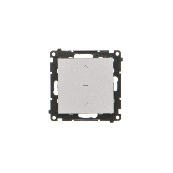 TZP1K.01/143 Przycisk roletowy (moduł) 10 A, 250 V~, szybkozłącza, Aluminium mat - Simon 55