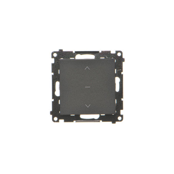 TZP1K.01/149 Przycisk roletowy (moduł) 10 A, 250 V~, szybkozłącza, Czarny mat - Simon 55