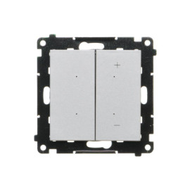 TESL1.01/143 Ściemniacz do LED ściemnialnych, klawiszowy (moduł), Aluminium mat - Simon 55