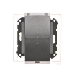 TGZ2BMCZ.01/116A Gniazdo wtyczkowe podwójne do wersji IP44 z uszczelką (moduł) 16 A, 250 V~, szybkozłącza. Klapka...