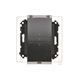 TGZ2BMCZ.01/149A Gniazdo wtyczkowe podwójne do wersji IP44 z uszczelką (moduł) 16 A, 250 V~, szybkozłącza. Klapka...