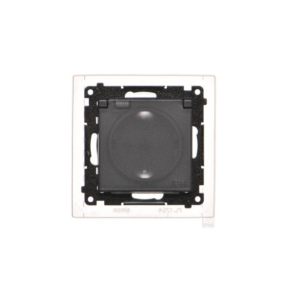 TGSZ1BCZ.01/149A Gniazdo Schuko do wersji IP44 z przesłonami z uszczelką ramki (moduł) 16 A, 250 V~, szybkozłącza. Klapka...