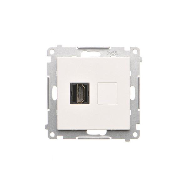 TGHDMI.01/111 Gniazdo HDMI (moduł), Biały mat - Simon 55