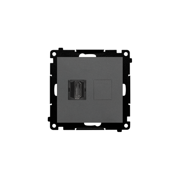 TGHDMI.01/116 Gniazdo HDMI (moduł), Grafitowy mat - Simon 55