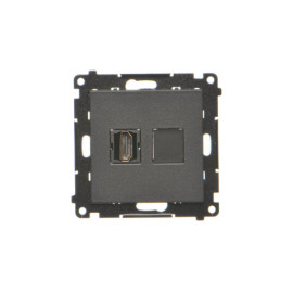 TGHDMI.01/149 Gniazdo HDMI (moduł), Czarny mat - Simon 55
