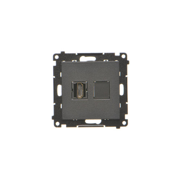 TGHDMI.01/149 Gniazdo HDMI (moduł), Czarny mat - Simon 55