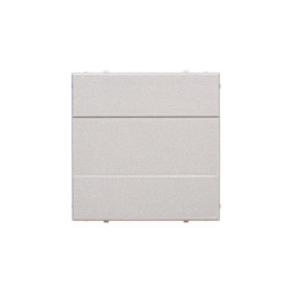 TP/143 Zaślepka ramki bez mostka – mocowanie tylko na zatrzask do ramki, Aluminium mat - Simon 55