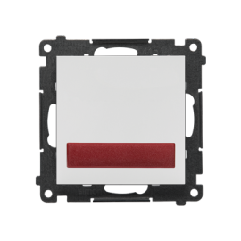 TESS2.01/114 Sygnalizator świetlny LED – światło czerwone (moduł) 230 V~, Jasnoszary mat - Simon 55