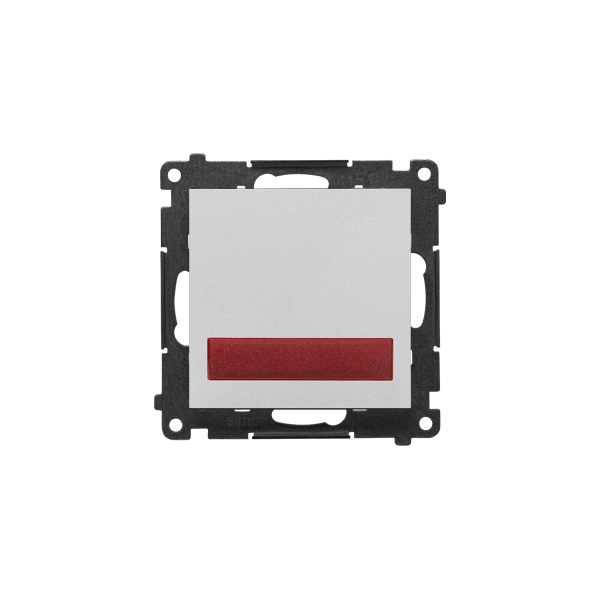 TESS2.01/143 Sygnalizator świetlny LED – światło czerwone (moduł) 230 V~, Aluminium mat - Simon 55
