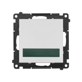 TESS3.01/114 Sygnalizator świetlny LED – światło zielone (moduł) 230 V~, Jasnoszary mat - Simon 55