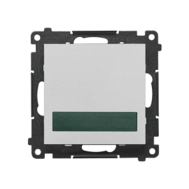 TESS3.01/143 Sygnalizator świetlny LED – światło zielone (moduł) 230 V~, Aluminium mat - Simon 55