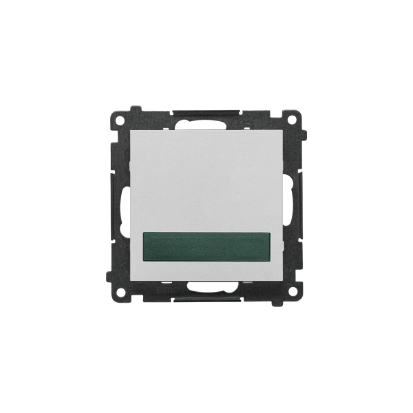 TESS3.01/143 Sygnalizator świetlny LED – światło zielone (moduł) 230 V~, Aluminium mat - Simon 55