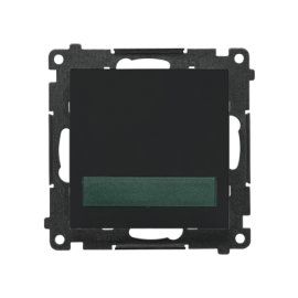 TESS3.01/149 Sygnalizator świetlny LED – światło zielone (moduł) 230 V~, Czarny mat - Simon 55
