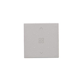TKE13/143 Klawisz pojedynczy z piktogramem grupy rolet do produktów elektronicznych, Aluminium mat - Simon 55