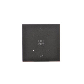 TKE13/149 Klawisz pojedynczy z piktogramem grupy rolet do produktów elektronicznych, Czarny mat - Simon 55