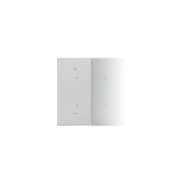 TKE24/143 Klawisz połówkowy lewostronny z piktogramem „+/-” do produktów elektronicznych, Aluminium mat - Simon 55