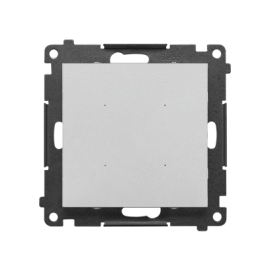 TEW1W.01/143 SWITCH – Sterownik przyciskowy oświetleniowy pojedynczy, sterowany smartfonem (moduł), Aluminium mat - Simon 55