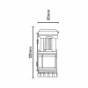 Lampa kempingowa LED 3W 250lm, 3XAA - CAMP 120