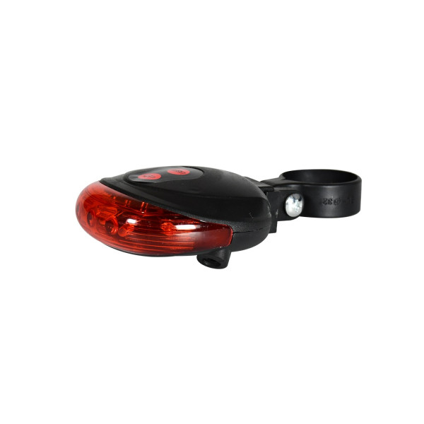 Lampa rowerowa tylna z laserem, 1W 2xAAA Bike 051 LASER