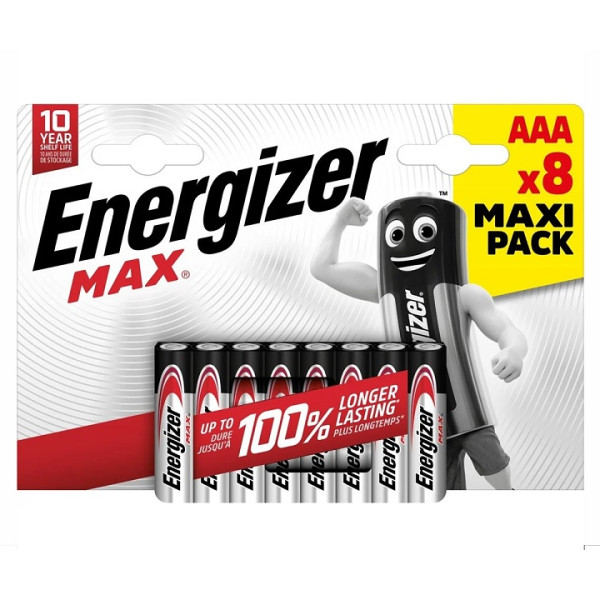 BATERIA ENERGIZER MAX AAA LR03 /8 eco
