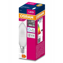 Lampa LED VALUE Classic B60 non-dim plastik 7W 6500K E14