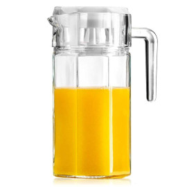 Dzbanek na napoje z pokrywką, 1,5l, szklany, 139289