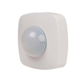 DR-09-IP65 Czujnik ruchu PIR z funkcją obecności, IP-65, sufitowy, 360°, 10A, 230V,Biały