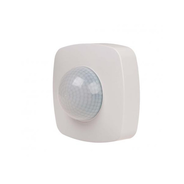 DR-09-IP65 Czujnik ruchu PIR z funkcją obecności, IP-65, sufitowy, 360°, 10A, 230V,Biały