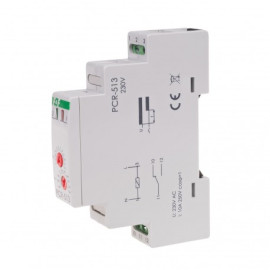 PCR-513 przekaźnik czasowy rewersyjny, styki: 1NO/NC, 230V