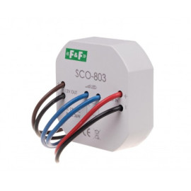 SCO-803 ściemniacz oświetlenia LED, z pamięcią, zasilanie 12V DC, 36W, montaż w puszce ?60