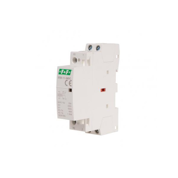 ST25-11-24DC Stycznik modułowy, montaż na szynie, styki 1×NO+1×NC, 25A, 24V DC