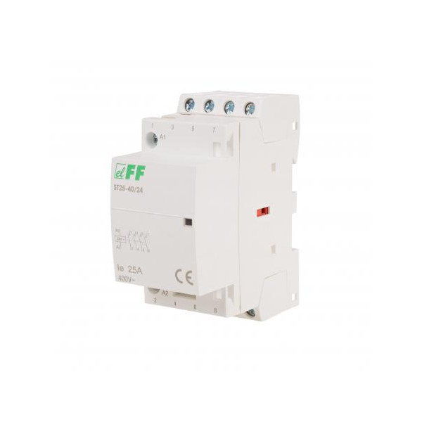 ST25-40-24V Stycznik modułowy, montaż na szynie, styki 4NO, 25A