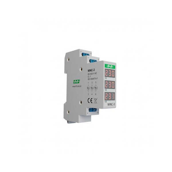 WNC-3 Modułowy wskaźnik napięcia - 3 fazowy LCD