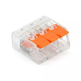 CN-C34/3 slim szybkozłączka 3x 0,5-4mm drut/linka (opak. 3 szt.)