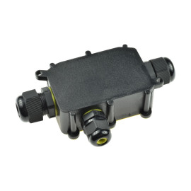 Puszka łączeniowa IP68 z 3 dławnicami 4mm 24A, EL-M686-3