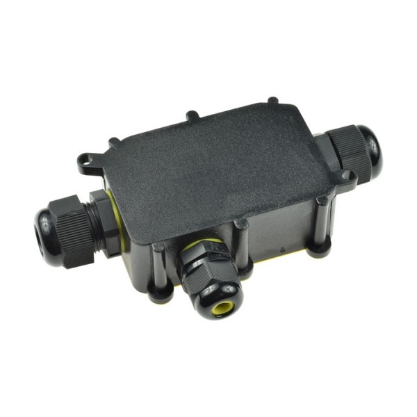 Puszka łączeniowa IP68 z 3 dławnicami 4mm 24A, EL-M686-3