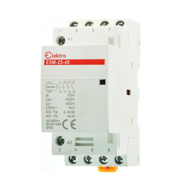 ESM-25-40 - stycznik ESM-25-40 2P 25A AC 230V, Elektro