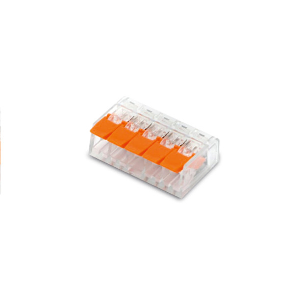 CN-C54/3 slim Szybkozłączka 5x 0,5-4mm drut/linka (opk 3 szt), Elektro